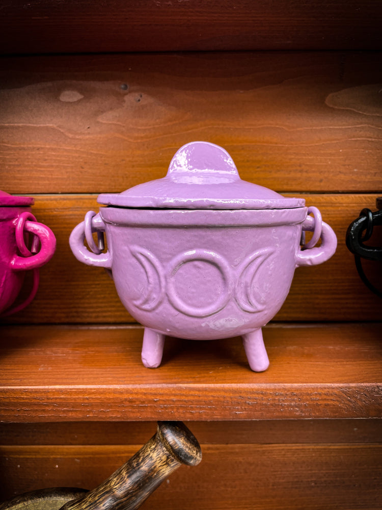 THE PLAYFUL COLLECTIVE | TRIPLE MOON CAST IRON CAULDRON - LAVENDER by THE PLAYFUL COLLECTIVE - The Playful Collective