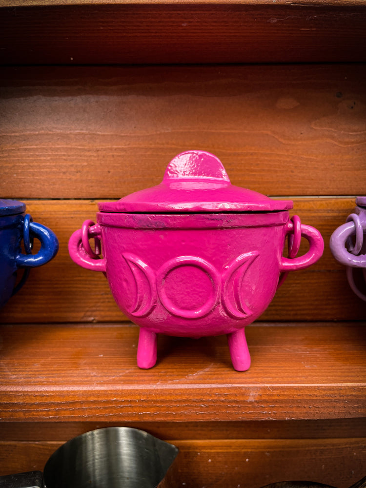 THE PLAYFUL COLLECTIVE | TRIPLE MOON CAST IRON CAULDRON - PINK by THE PLAYFUL COLLECTIVE - The Playful Collective