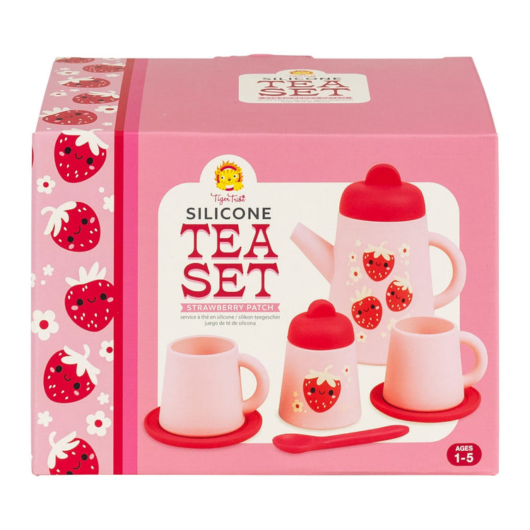 TIGER TRIBE | SILICONE TEA SET - STRAWBERRY PATCH by TIGER TRIBE - The Playful Collective