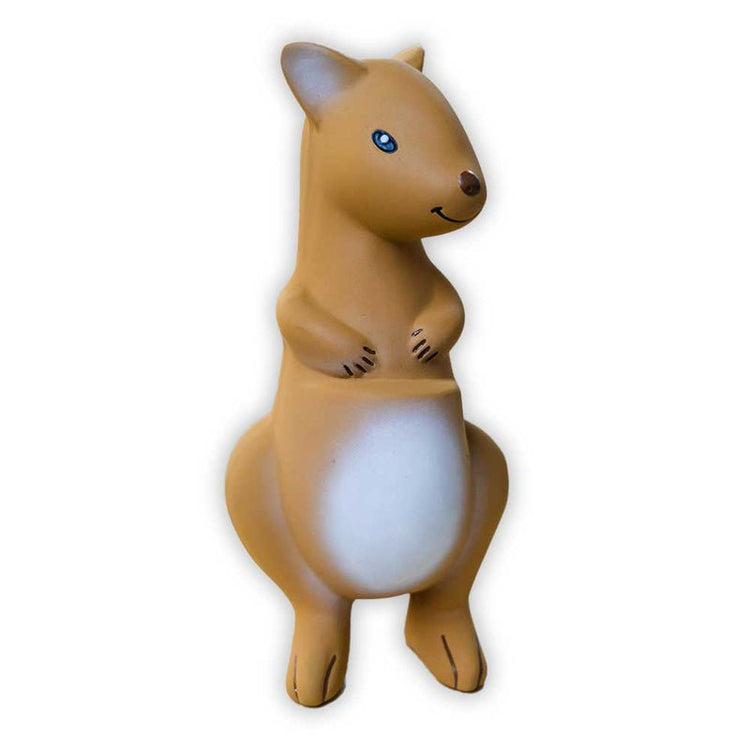 TIKIRI | NATURAL RUBBER BABY RATTLE & BATH TOY - KANGAROO by TIKIRI - The Playful Collective