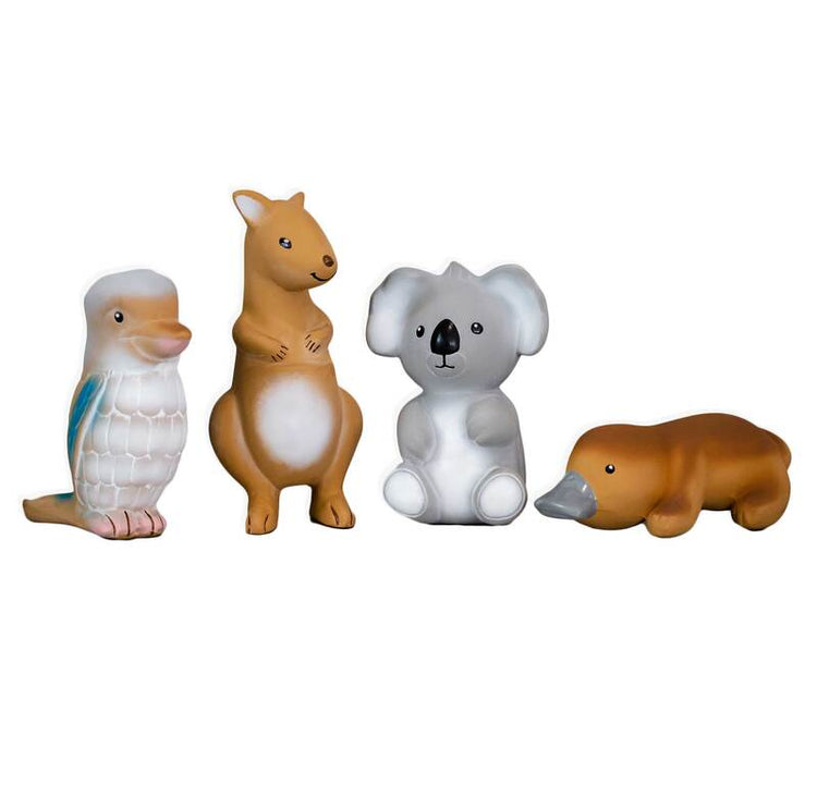 TIKIRI | NATURAL RUBBER BABY RATTLE & BATH TOY - KANGAROO by TIKIRI - The Playful Collective