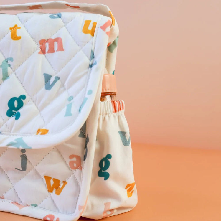 TINY HARLOW | CONVERTIBLE DOLL'S NAPPY BAG SET - AL:HABET SOUP by TINY HARLOW - The Playful Collective
