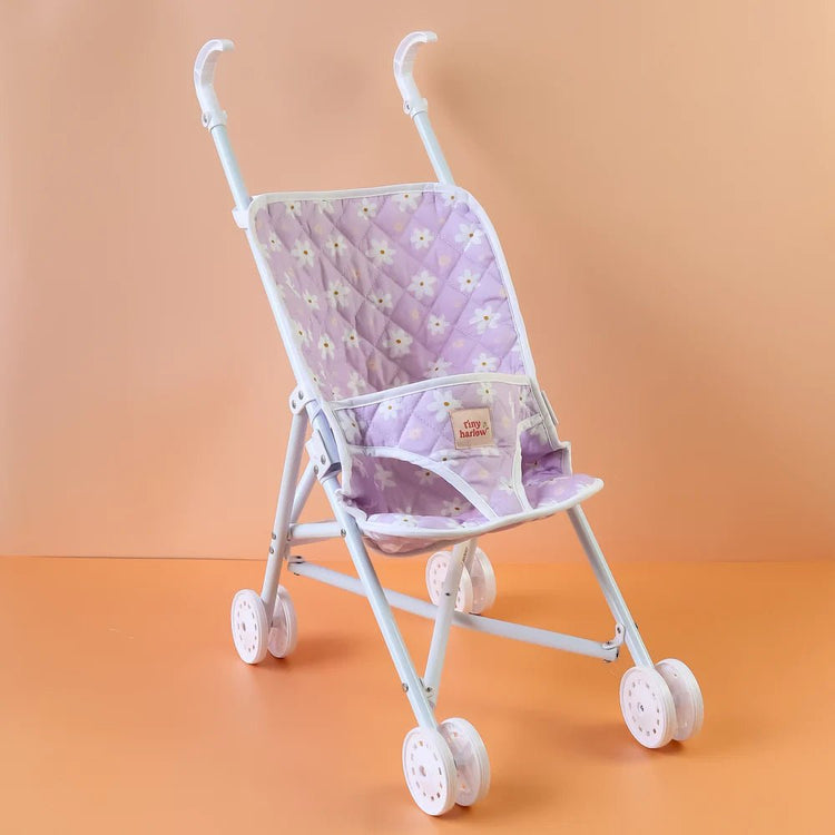 TINY HARLOW | FOLDING DOLL'S STROLLER 2.0 - LILAC DAISY by TINY HARLOW - The Playful Collective