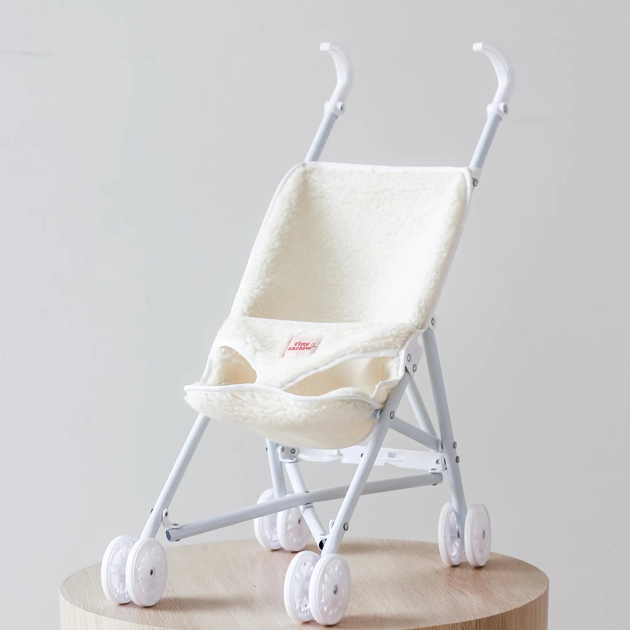 Folding Doll's Stroller Sherpa by Tiny Harlow The Playful
