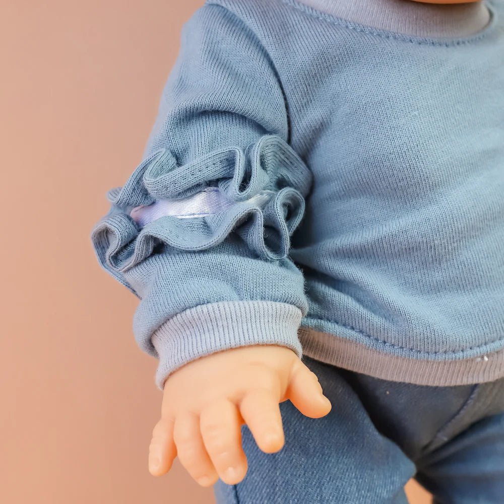 TINY HARLOW | TINY THREADS RUFFLE JUMPER & DENIM PANT SET by TINY HARLOW - The Playful Collective