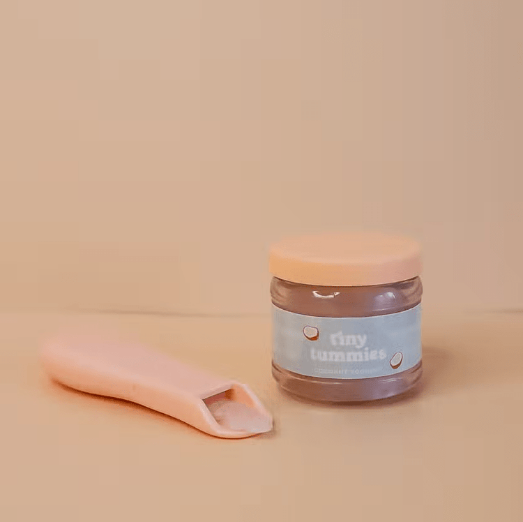 TINY HARLOW | TINY TUMMIES FOOD JAR & SPOON SET - COCONUT YOGHURT *PRE-ORDER* by TINY HARLOW - The Playful Collective