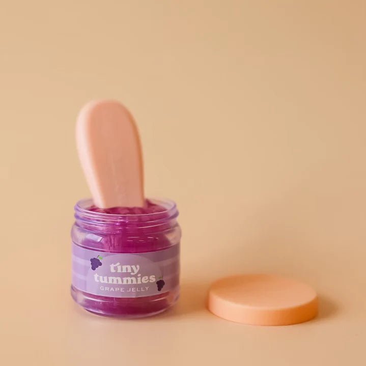 TINY HARLOW | TINY TUMMIES FOOD JAR & SPOON SET - GRAPE JELLY by TINY HARLOW - The Playful Collective