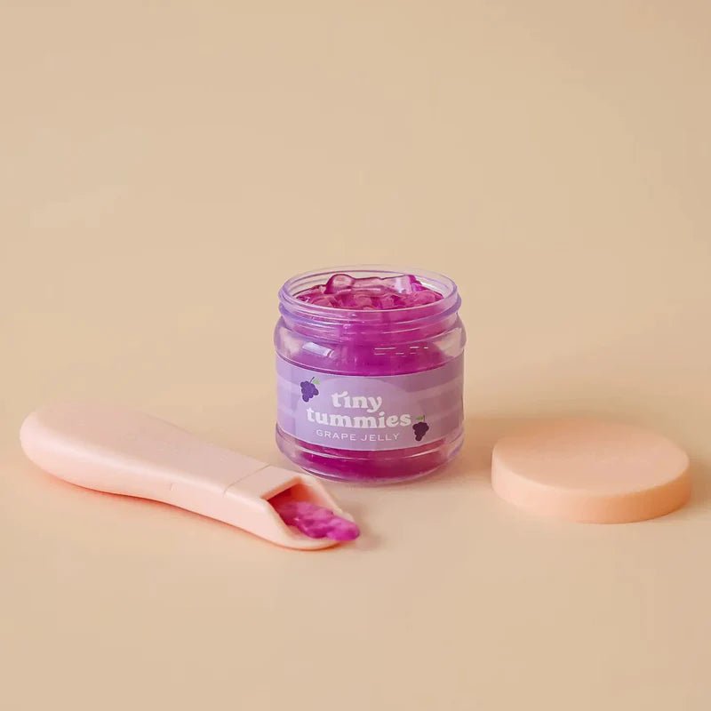 TINY HARLOW | TINY TUMMIES FOOD JAR & SPOON SET - GRAPE JELLY by TINY HARLOW - The Playful Collective