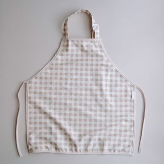 TODDLER APRON - CARAMEL GINGHAM by ELLIEBUB - The Playful Collective