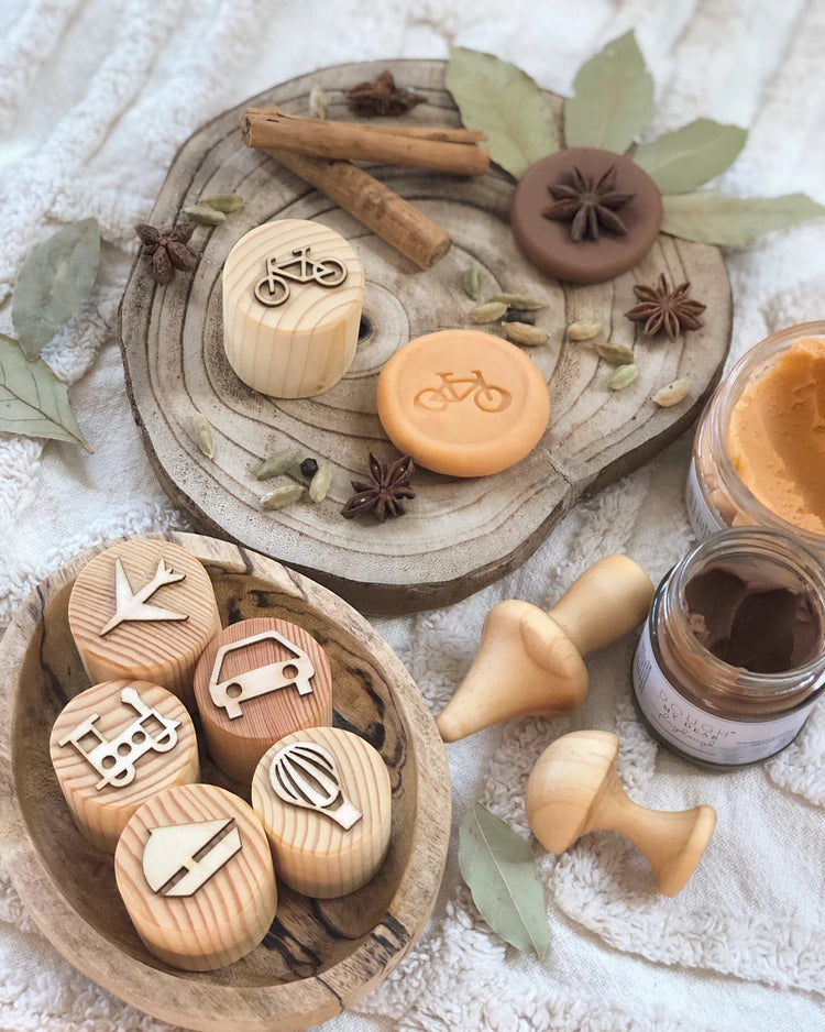 TRANSPORT PLAYDOUGH STAMPS by BEADIE BUG PLAY - The Playful Collective