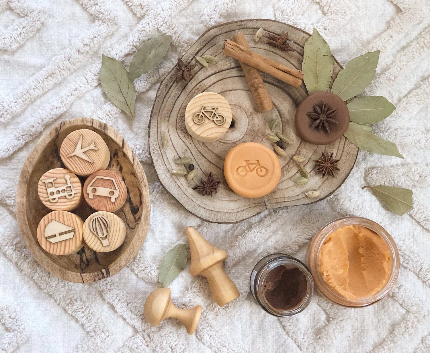 TRANSPORT PLAYDOUGH STAMPS by BEADIE BUG PLAY - The Playful Collective