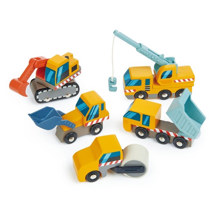 WOODEN CONSTRUCTION CAR SET by TENDER LEAF TOYS - The Playful Collective