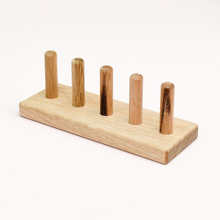 WOODEN FINGER PUPPET STAND (5 RODS) by TARA TREASURES - The Playful Collective
