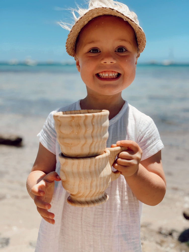WOODEN FUNNEL & LARGE CUP SET by EXPLORE NOOK - The Playful Collective