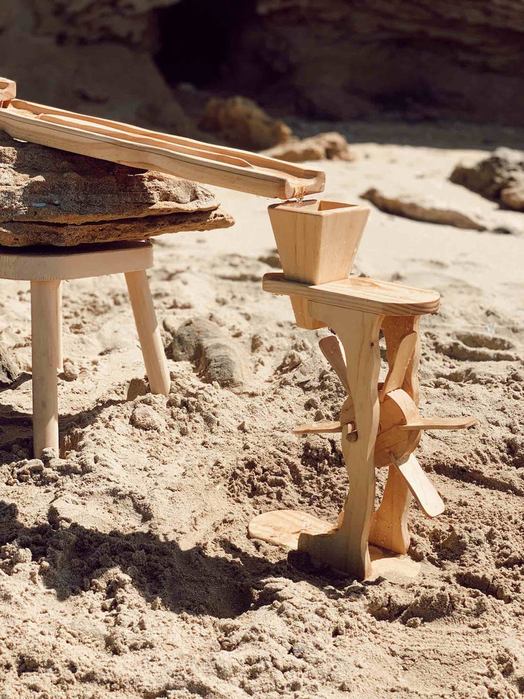 WOODEN WATER + SAND WHEEL by EXPLORE NOOK - The Playful Collective