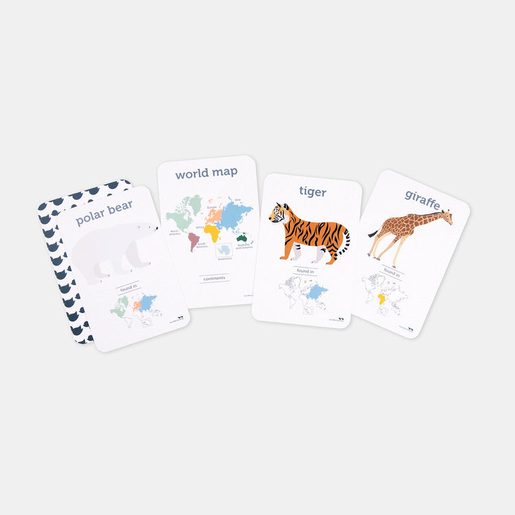 WORLD ANIMALS FLASH CARDS by TWO LITTLE DUCKLINGS - The Playful Collective
