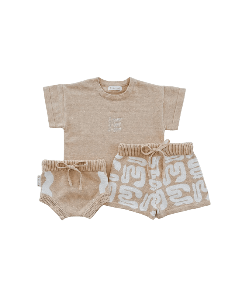 ZIGGY LOU | BLOOMERS - SAND FLECK 0-3M by ZIGGY LOU - The Playful Collective