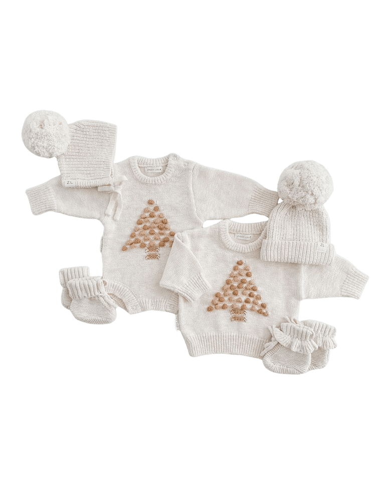 ZIGGY LOU | BONNET - COCONUT (POM POM) 0-3M by ZIGGY LOU - The Playful Collective