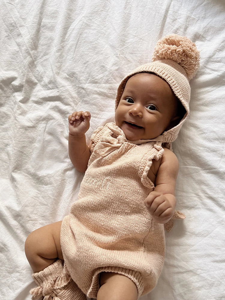 ZIGGY LOU | BONNET - ROSE (POM POM) 0-3M by ZIGGY LOU - The Playful Collective