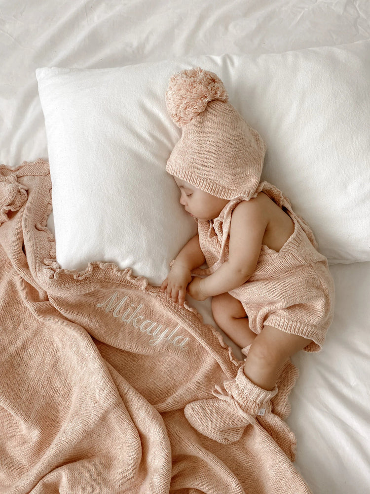 ZIGGY LOU | BONNET - ROSE (POM POM) 0-3M by ZIGGY LOU - The Playful Collective