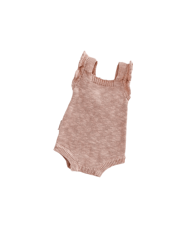 ZIGGY LOU | FRILL ROMPER - ROSE NB by ZIGGY LOU - The Playful Collective