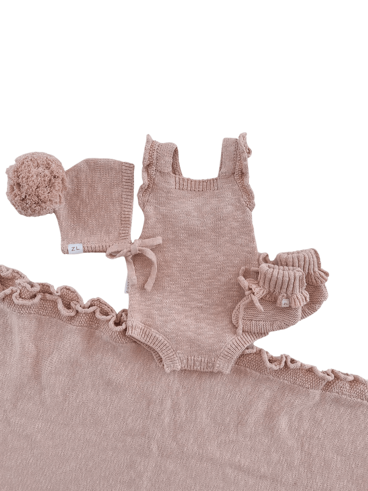 ZIGGY LOU | FRILL ROMPER - ROSE NB by ZIGGY LOU - The Playful Collective