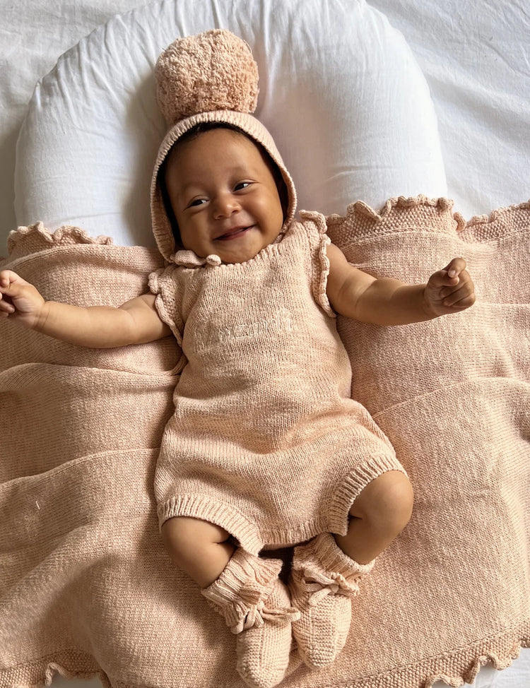 ZIGGY LOU | FRILL ROMPER - ROSE NB by ZIGGY LOU - The Playful Collective