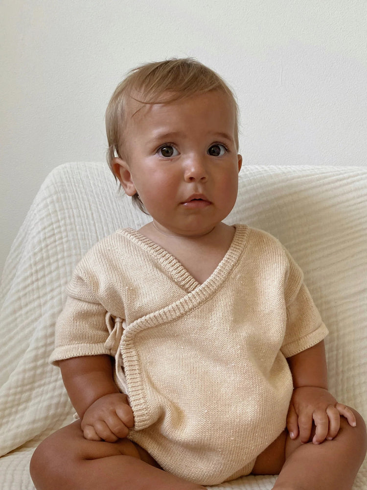 ZIGGY LOU | SUMMER KIMONO ROMPER - SAND FLECK NB by ZIGGY LOU - The Playful Collective
