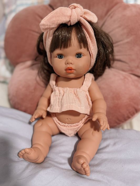 THE PLAYFUL COLLECTIVE | DOLL'S CLOTHING - PEACH BLOSSOM 3 PIECE SET