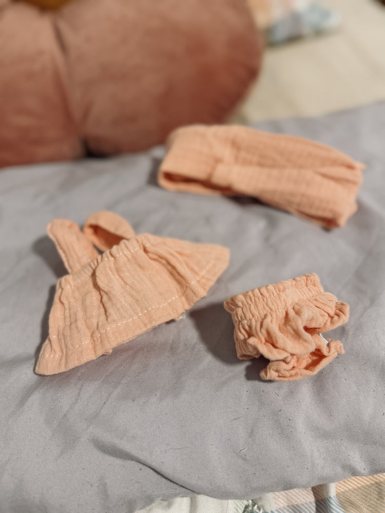 THE PLAYFUL COLLECTIVE | DOLL'S CLOTHING - PEACH BLOSSOM 3 PIECE SET