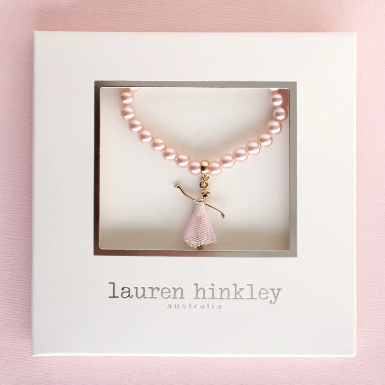 LAUREN HINKLEY | PINK PEARL BELLA BALLERINA BRACELET