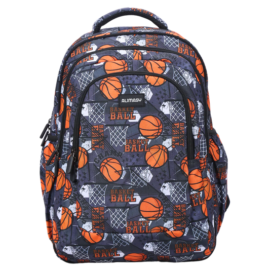 ALIMASY | LARGE/SCHOOL KIDS BACKPACK - BASKETBALL *PRE-ORDER*