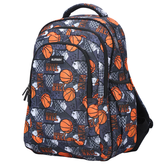 ALIMASY | LARGE/SCHOOL KIDS BACKPACK - BASKETBALL *PRE-ORDER*