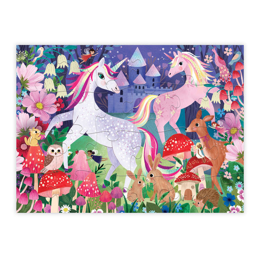 CROCODILE CREEK | LITTLE BUILDING PUZZLE 24 PC - UNICORN CASTLE