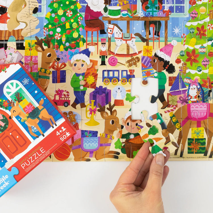 CROCODILE CREEK | FLAT HOUSE PUZZLE 50 PIECE - SANTA'S WORKSHOP