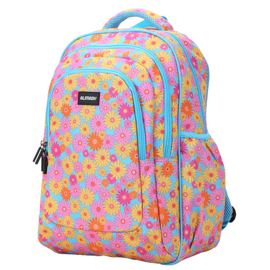 ALIMASY | LARGE/SCHOOL KIDS BACKPACK - DITSY DAISY FLOWERS *PRE-ORDER*