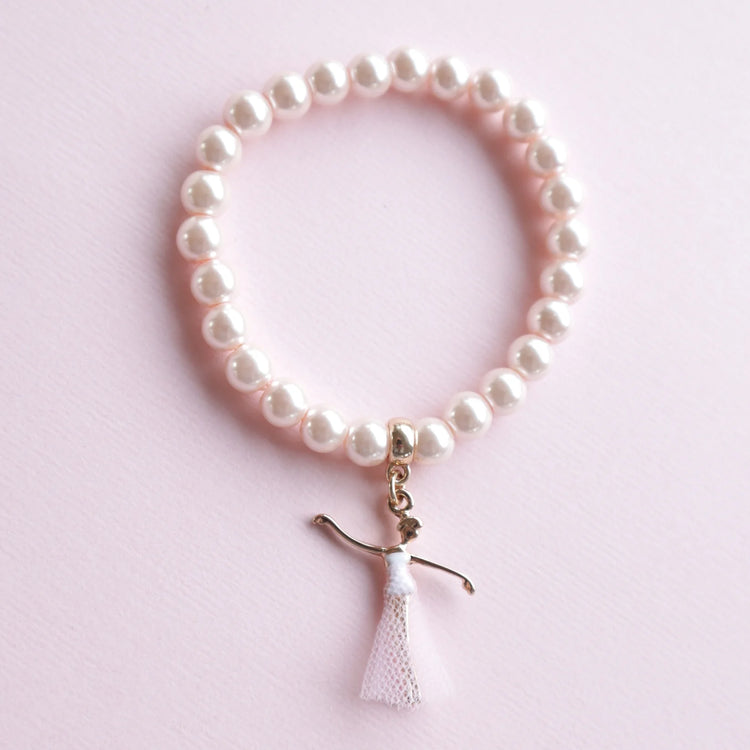 LAUREN HINKLEY | PINK PEARL BELLA BALLERINA BRACELET