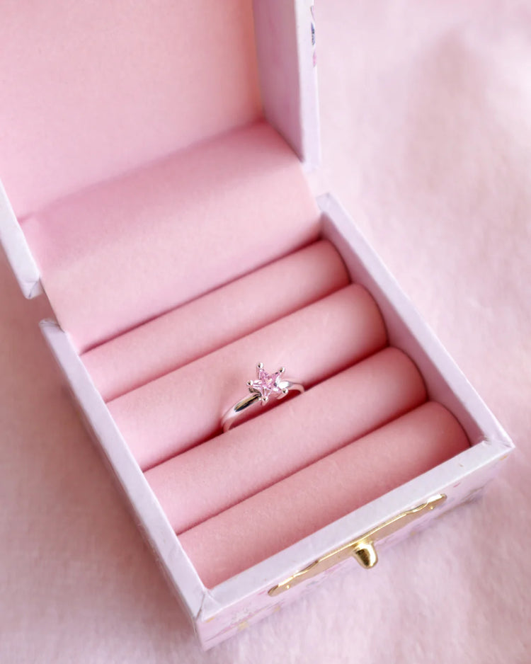 LAUREN HINKLEY | PINK SHINING STAR RING WITH FAIRY MAGIC TRINKET BOX