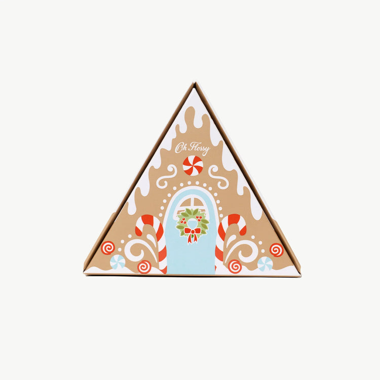 OH FLOSSY | CHRISTMAS GINGERBREAD HOUSE MINI MANI SET