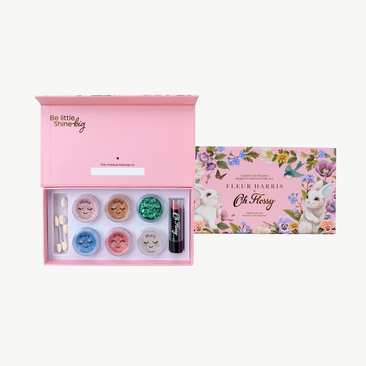 OH FLOSSY | OH FLOSSY X FLEUR HARRIS - GARDEN OF DREAMS DELUXE MAKEUP & GLITTER SET