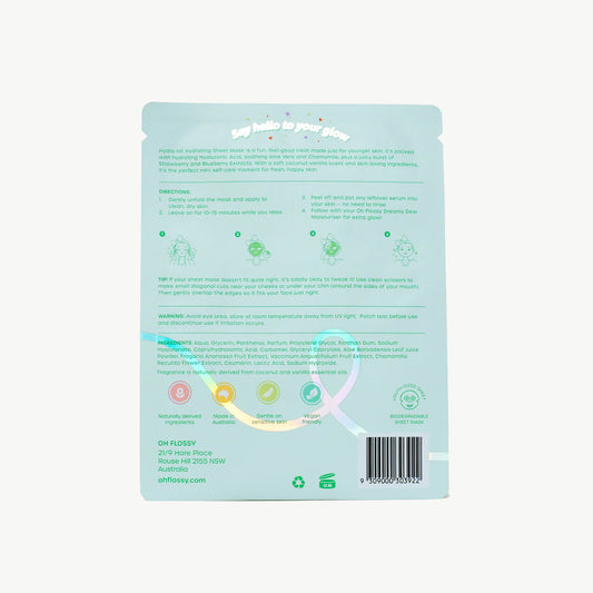 OH FLOSSY | SKINCARE HYDRA HIT HYDRATING COCONUT MASK