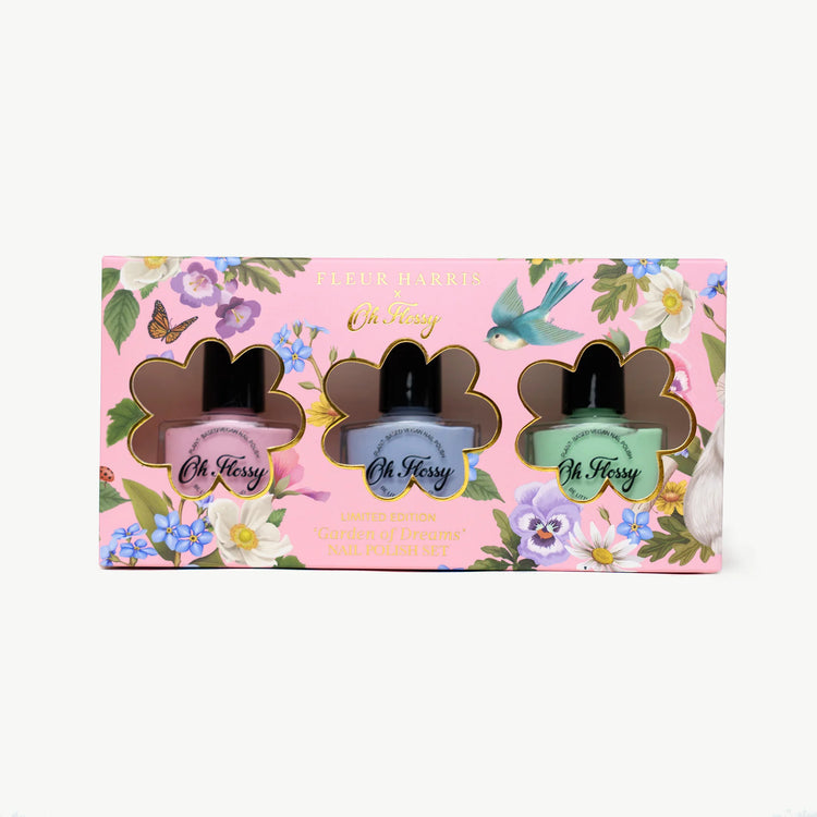 OH FLOSSY | OH FLOSSY X FLEUR HARRIS - GARDEN OF DREAMS COLLECTION NAIL POLISH SET