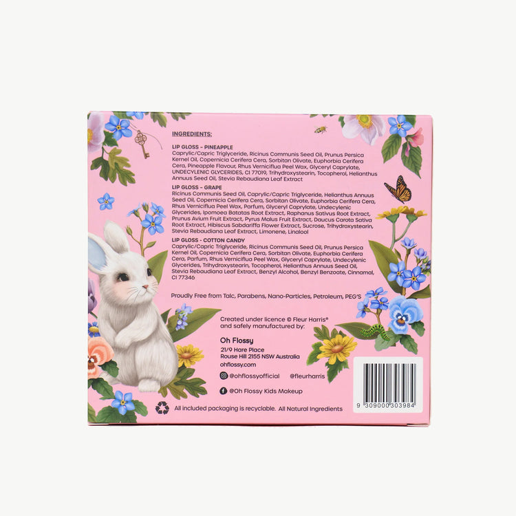 OH FLOSSY | OH FLOSSY X FLEUR HARRIS - GARDEN OF DREAMS NATURAL LIP GLOSS SET
