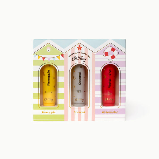 OH FLOSSY | NATURAL LIP GLOSS SET - BEACH CLUB