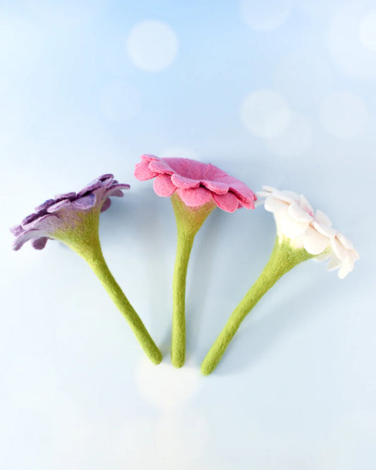TARA TREASURES | FELT PASTEL FLOWERS SET OF 3