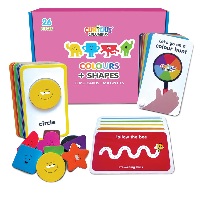 CURIOUS COLUMBUS | FLASHCARDS & MAGNETIC COLOURS & SHAPES