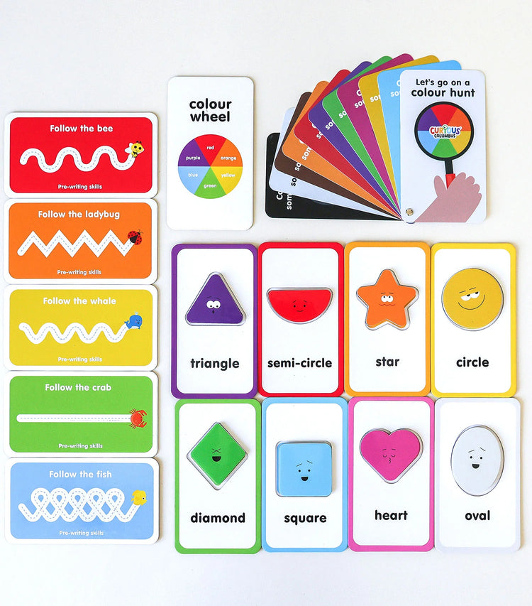 CURIOUS COLUMBUS | FLASHCARDS & MAGNETIC COLOURS & SHAPES