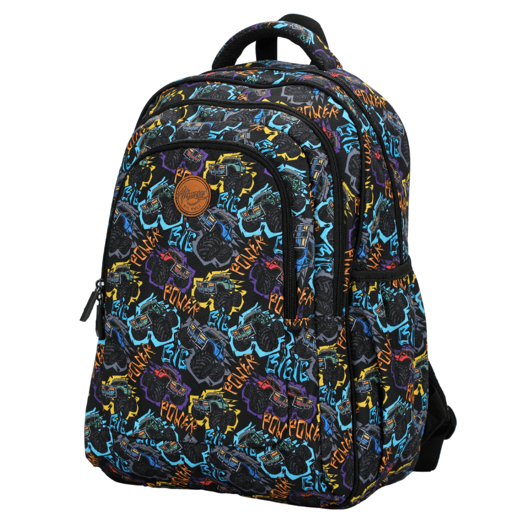 ALIMASY | LARGE/SCHOOL KIDS BACKPACK - MONSTER TRUCK *PRE - ORDER* by ALIMASY - The Playful Collective