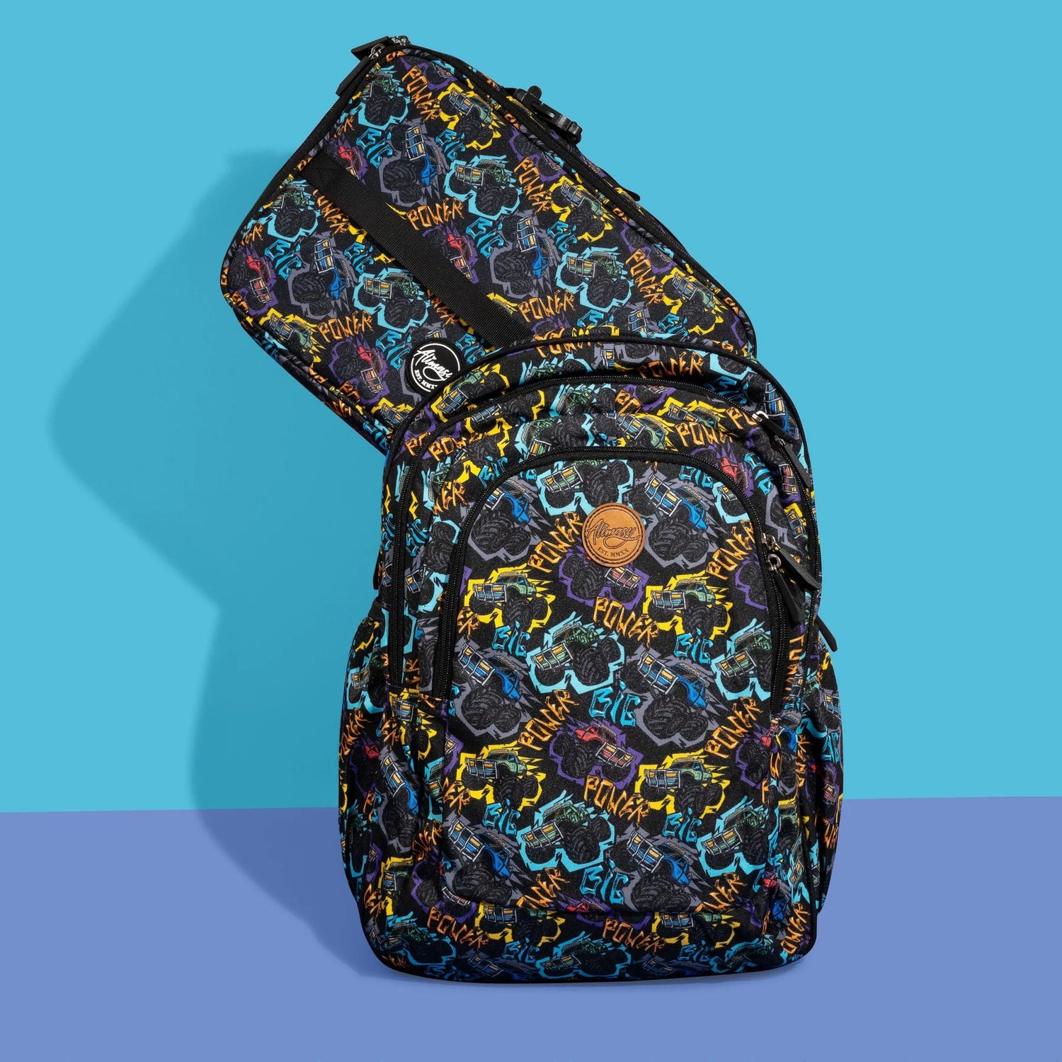 ALIMASY | LARGE/SCHOOL KIDS BACKPACK - MONSTER TRUCK *PRE - ORDER* by ALIMASY - The Playful Collective