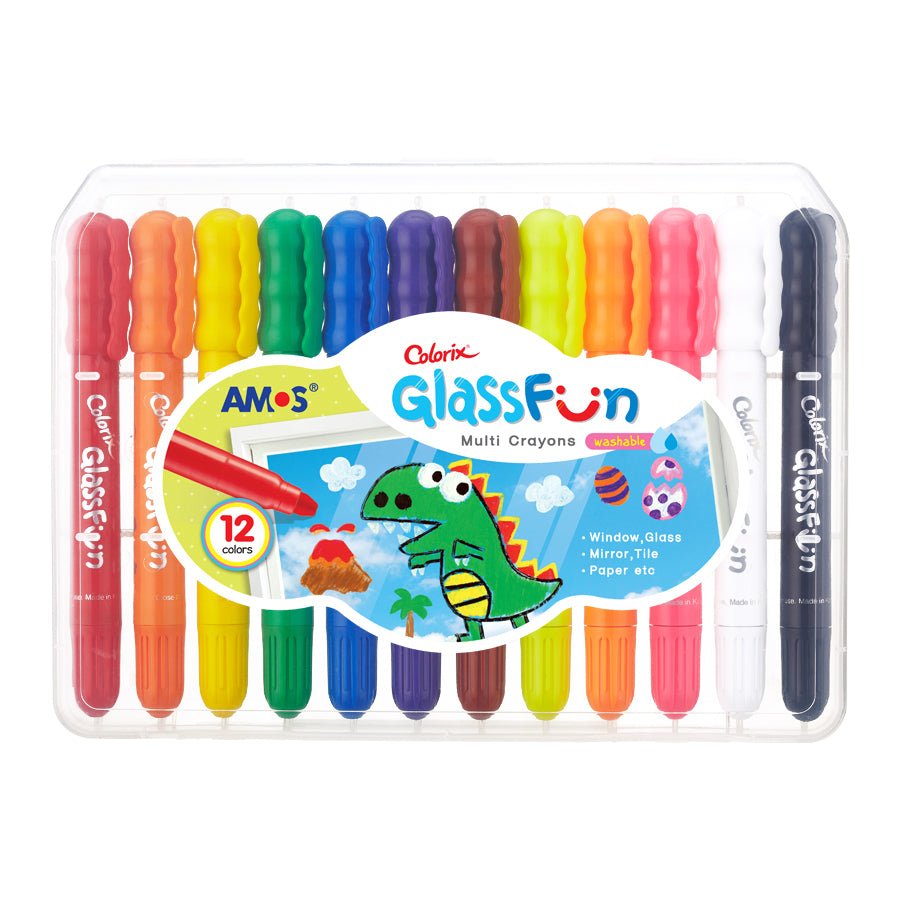 AMOS | GLASS FUN COLORIX GLASS CRAYONS - 12 PACK by AMOS - The Playful Collective